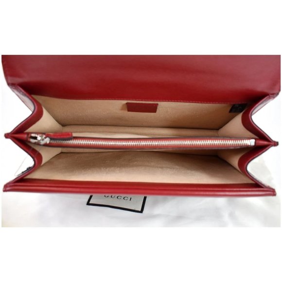 GUCCI Dionysus GG Tweed Small Shoulder Bag Cerise - Picture 10 of 12